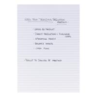 5 Star Office FSC Memo Pad Headbound 60gsm Ruled 160pp A4 White Paper [Pack 10]