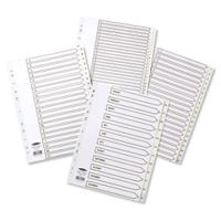 Concord Index 1-20 Polypropylene Multipunched Reinforced Holes 120 Micron A4 White Ref 64401