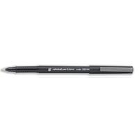 5 Star Office Rollerball Pen Fine 0.5mm Tip 0.3mm Line Black [Pack 12]