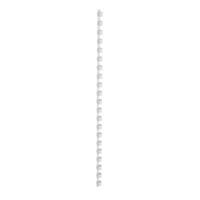 5 Star Office Binding Combs Plastic 21 Ring 45 Sheets A4 8mm White [Pack 100]