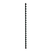 5 Star Office Binding Combs Plastic 21 Ring 65 Sheets A4 10mm Black [Pack 100]