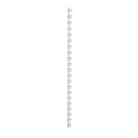 5 Star Office Binding Combs Plastic 21 Ring 95 Sheets A4 12mm White [Pack 100]