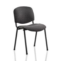 Trexus Stacking Chair Black Frame Charcoal 470x420x500mm Ref BR000059