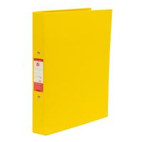 5 Star Office 2 O-Ring Binder A4 Polypropylene Yellow [Pack 10]