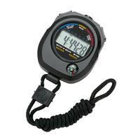 Stopwatch Water Resistant Battery Operated Black