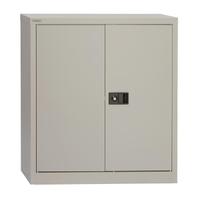 Trexus Two Door Steel Storage Cupboard 914x400x1000mm Grey Ref 395033