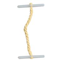 5 Star Office Treasury Tags Plastic-ended Length 51mm Yellow Pack 100