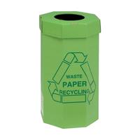 Acorn Green Bin for Recycling Waste Capacity of 60 Litres 360x677mm Green Ref 402565 [Pack 5]