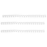 GBC Binding Wire Elements 21 Loop 55 Sheets 6mm for A4 Silver Ref IB160431 [Pack 100]