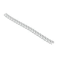 GBC Binding Wire Elements 21 Loop 70 Sheets 8mm Black Ref 165122U [Pack 100]