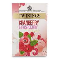 Twinings Infusion Tea Bags Individually-wrapped Cranberry and Raspberry Ref 0403143 [Pack 20]