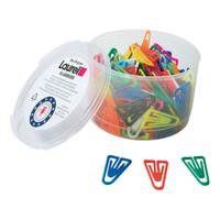 Laurel Paperclips Plastic Non Magnetising 35mm Assorted Colours Ref 25918 [Pack 200]