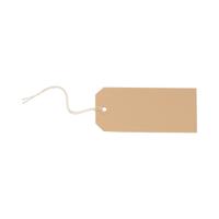 Tag Labels Strung 120x60mm Buff [Pack 1000]
