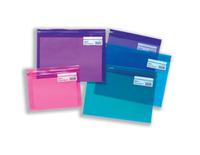 Snopake Zippa Bag Plastic Folder Zip Pull Flexible A4 Assorted Ref 14141 [Pack 25]