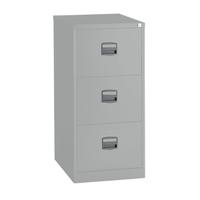 Trexus 3 Drawer Filing Cabinet 470x622x1016mm Goose Grey Ref 515511