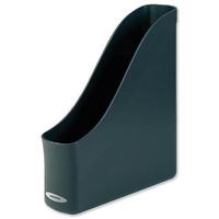 Rexel Agenda2 Magazine Rack File Finger-pull Recycled A4 Charcoal Ref 2101022