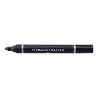 5 Star Value Permanent Marker Bullet Tip 2mm Line Black [Pack 10]