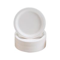 Plates Rigid Biodegradable Microwaveable Diameter 180mm [Pack 50]