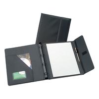 5 Star Elite Executive Conference Ring Binder with Hook and Loop Closure Capacity 50mm A4 Black