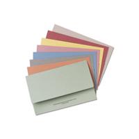 PremierTeam 3/4 Flap Single Pocket Wallet Folder Foolscap Blue [Pack 50]