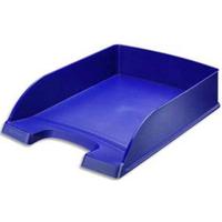 Leitz Letter Tray Robust Polystyrene High Sided with Extra Label Space Blue Ref 52270035