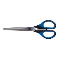 5 Star Elite Scissors with Rubber cushioned Comfort Grip Stainless Steel Blades 180mm Blue/Black