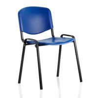 Trexus Stacking Chair Blue Poly 470x420x450mm Ref 746183