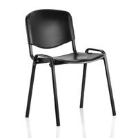 Trexus Stacking Chair Black Poly 470x420x450mm Ref BR000056