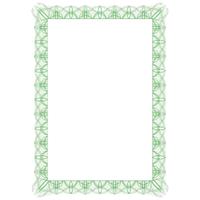Certificate Papers with Foil Seals 90gsm A4 Green Reflex [30 Sheets]