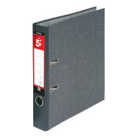 5 Star Office Mini Lever Arch File 50mm Spine Foolscap Cloudy Grey [Pack 10]