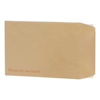 5 Star Office Envelopes Recycled Board Backed Hot Melt Peel & Seal 240x165mm 120gsm Manilla [Pack 125]