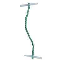 5 Star Office Treasury Tags Plastic-ended Length 76mm Green [Pack 100]