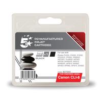 5 Star Office Remanufactured Inkjet Cartridge Page Life 1145pp 13ml Black [Canon CLI-8BK Alternative]
