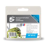 5StarOffice Reman InkjetCart High Yield Page Life 330pp 6ml Tri-Colour [HP No.301XL CH564EE Alternative]