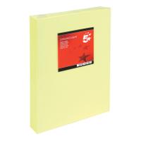 5 Star Office Coloured Copier Paper Multifunctional Ream-Wrapped 80gsm A3 Light Yellow [500 Sheets]