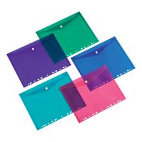 5 Star Office Ring Binder Punched Pocket A4 Assorted [Pack 5]