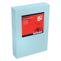 5 Star Office Coloured Card Tinted 160gsm A4 Medium Blue [Pack 250]