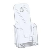 5 Star Office Literature Holder Slanted 1/3 A4 Clear 