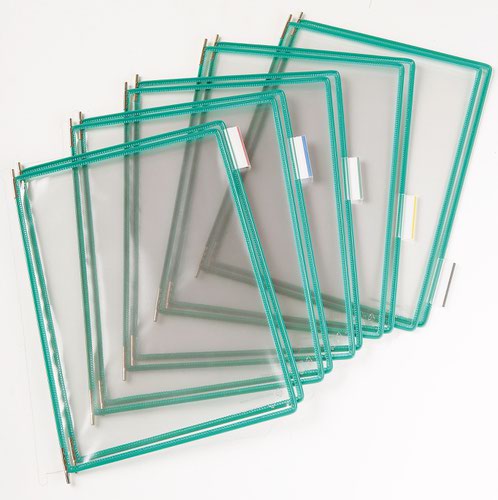 Tarifold A4 Green Pivoting Pockets Pack of 10