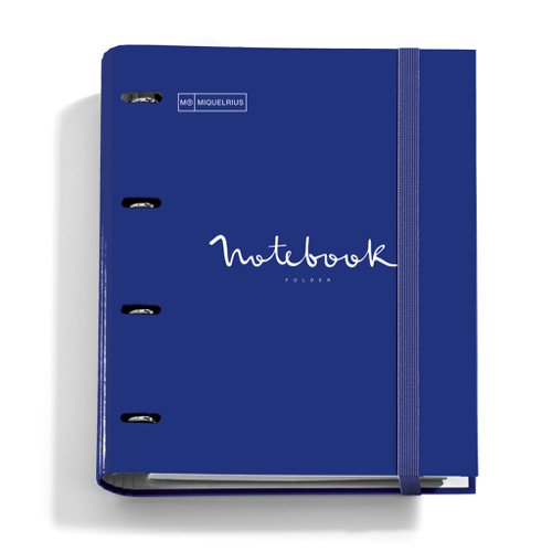 Miquelrius Emotions A4 Notebook Folder Navy with 100 sheets Gridded