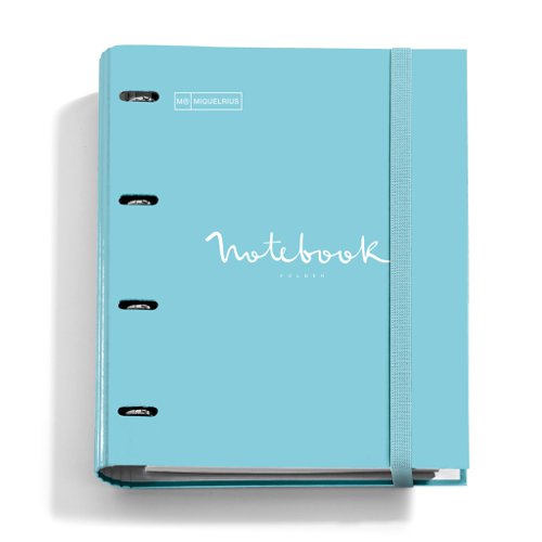 Miquelrius Emotions A4 Notebook Folder Sky Blue with 100 sheets Gridded