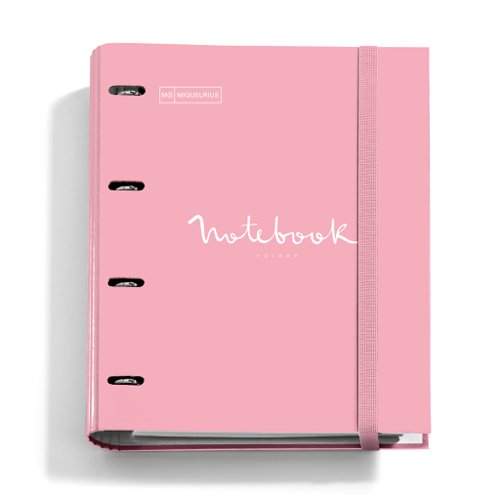 Miquelrius Emotions A4 Notebook Folder Pink with 100 sheets Gridded