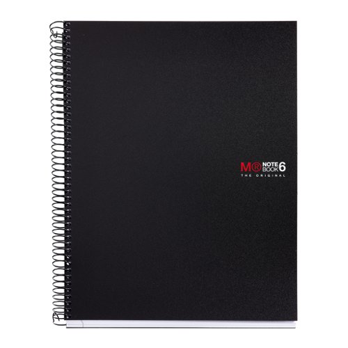 Miquelrius Basics A4 Spiral Notepad Black with 150 Sheets Gridded