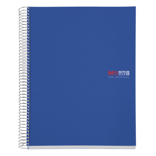 Miquelrius Basics A4 Spiral Notepad Blue with 200 Sheets Lined