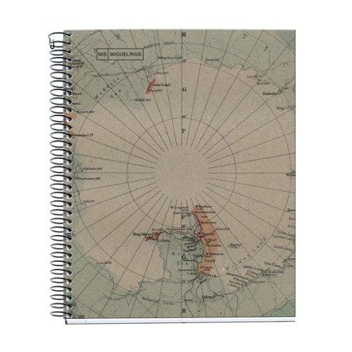 Miquelrius Recycled A5 Spiral Notepad Ecomap with 80 Sheets Gridded