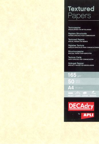 Decadry A4 Parchment Champagne Paper 165gsm Pack of 50