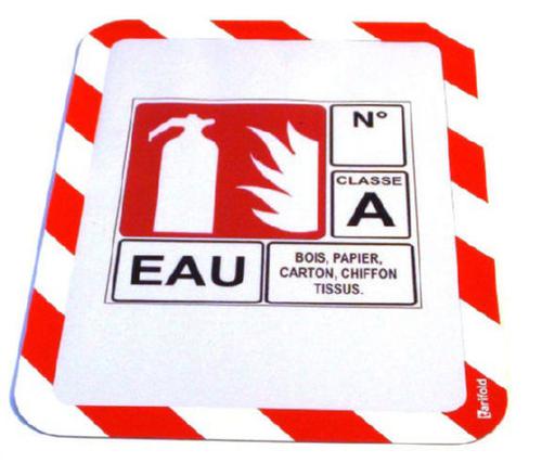 Djois Magneto Self-Adhesive Safety Frames A4 Red/White (Pack 2) TAE194973
