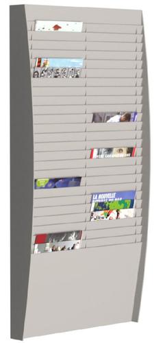 Fast Paper Document Control Panel/Literature Holder 2 x 25 Compartment A4 Grey
