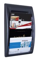 Fast Paper Oversized Quick Fit Wall Display Literature Holder Black - F406001