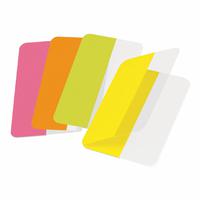 3L Twin Index Tabs Permanent 12x40mm Assorted Colours (Pack 24) - 10532
